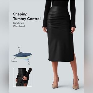 HALARA Black Pencil Skirt with Tummy Control